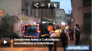 Gendarmes tuées à Collobrières reconstitution à Collobrières