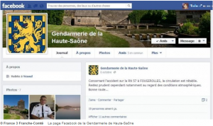 La gendarmerie de Haute-Saône lance sa page Facebook