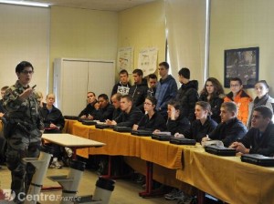 l'école de gendarmerie accueille quatorze élèves du collège Jean-Jacques Soulier