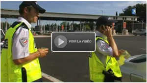 Opération police, gendarmerie douanes de Nice au Perthus