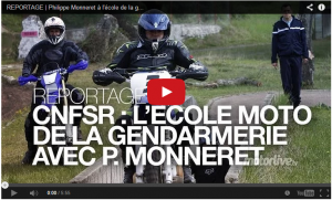 REPORTAGE  Philippe Monneret à l'école de la gendarmerie moto