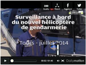Surveillance à bord du nouvel hélicoptère de la gendarmerie