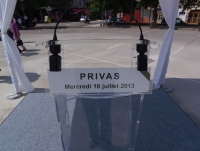 honneurs militaires rendus le 10 juillet 2013 à Privas (07) aux trois gendarmes récemment disparus
